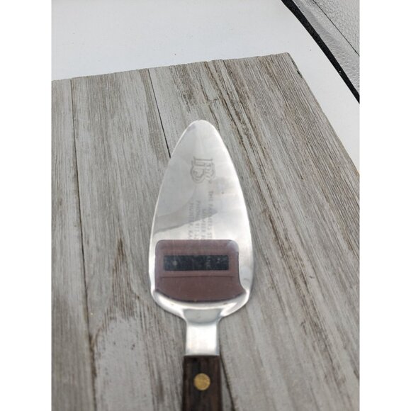 Stainless Steel #1 Pie Spatula Server 8 1/4" Wood Handle Japan - Picture 2 of 8